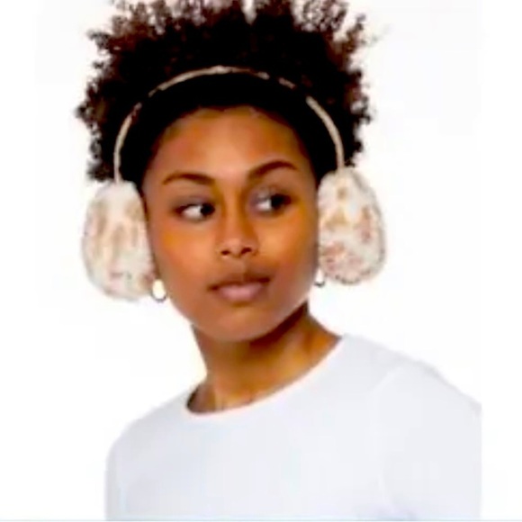 Jenni Sherpa Headband Earmuffs Animal Print-NWT - Picture 3 of 6